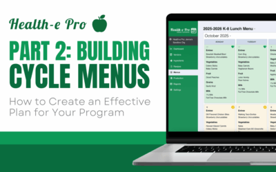 Building Cycle Menus for Your School Nutrition Program