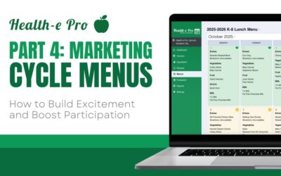 Marketing Cycle Menus – How to Build Excitement and Boost Participation in Your School Nutrition Program
