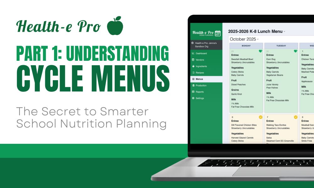 Part 1: Understanding Cycle Menus – The Secret to Smarter School Nutrition Planning