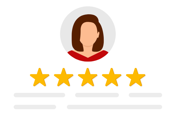 5 Star Customer Review Graphic