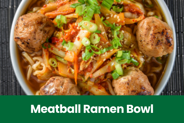 Meatball Ramen Bowl Recipe Square
