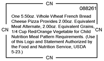 Example of a Child Nutrition Label