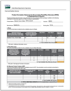 Product Formulation Statement Example Page 1